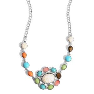 Paparazzi Jewelry - Enigmatic Ease Multicolor Necklace - Vintage